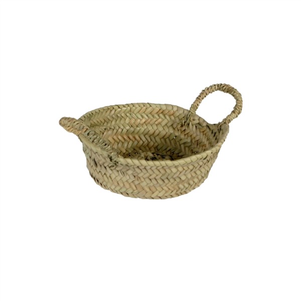 Juego 3 cesta rectangular 2 asas trenza natural 30/20/10cm