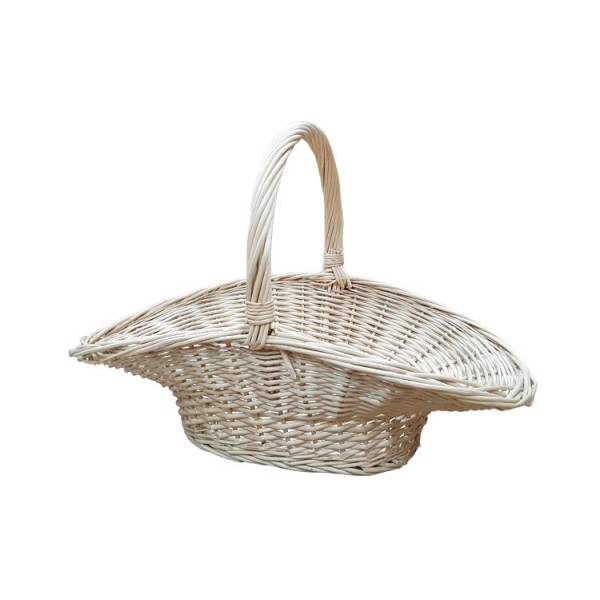 Alquiler cesta violetera 1 asa mimbre natural profunda 46x27 Alt.asa 30cm