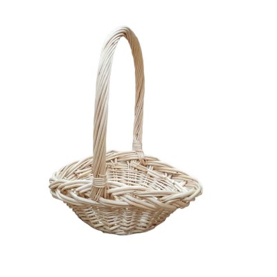 Alquiler cesta violetera 1 asa mimbre natural 32x26cm Alt asa 38cm