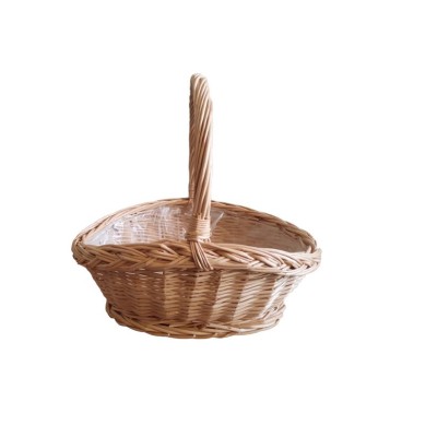 Alquiler cesta oval 1 asa mimbre natural
