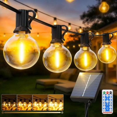 Alquiler guirnalda Luces Exterior solar 15M A con Control Remoto 8 horas