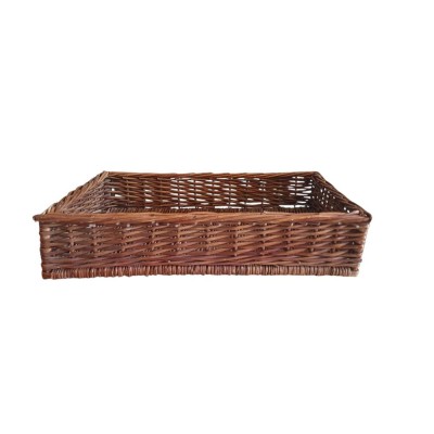 Bandeja rectangular mimbre nogal 38x60x12cm