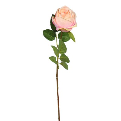 Rosa artificial Alt 65cm Ø 8cm blanca