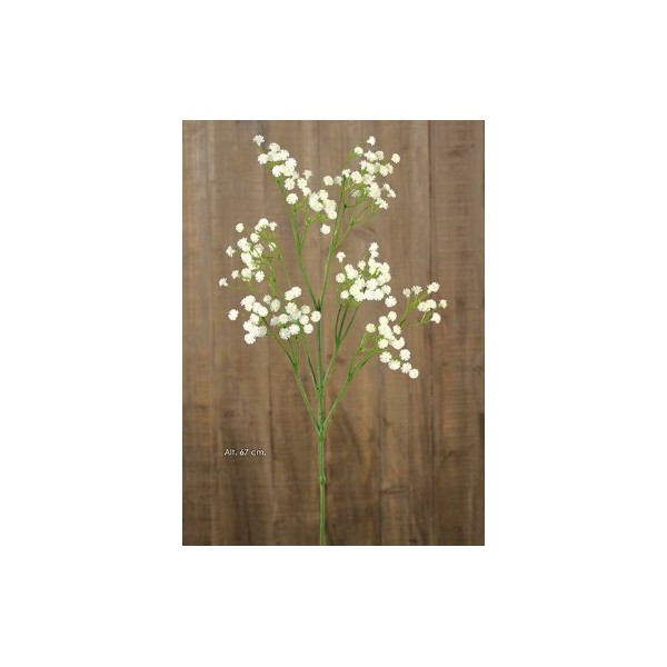 Gypsophila artificial spray x 3 tallos 67cm 162 Fl. crema