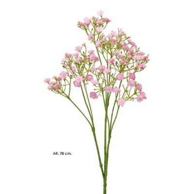Gypsophila artificial spray x 3 tallos 70cm 70 Fl  rosa
