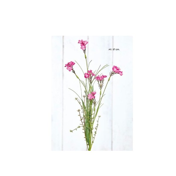 Mata flor de cera x 6 Alt.57cm cereza