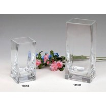 Florero cristal cuadrado 15 x 7,5cm