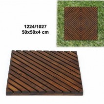 Tabla suelo teca rombo  50 x 50 x 4