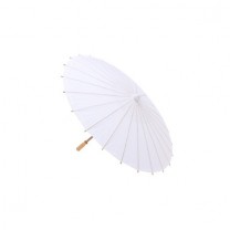 Parasol papel bambú 70cm blanco