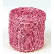 Rollo cinta sinamay  7cm x 10m rosa/malva