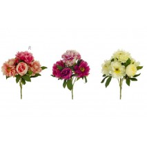Pomo bouquet peonías abiertas/semiabierta x 6 rosa