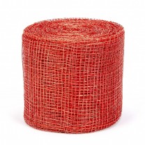 Rollo cinta sinamay  7cm x 10m rojo