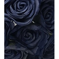 Flor promo papel d.5cm x 25 azul