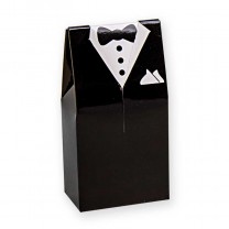 Envase caja traje novio negro 9,5 x 5 x 3cm