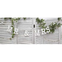 Guirnalda bodas letras madera mr & mrs 175cm