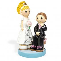 Figura pareja novios 23 cm
