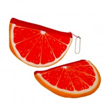 Monedero cremallera naranja 9 x 14 cm                                                        
