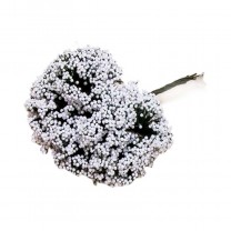 Pomito flor mini papel pistilo blanco
