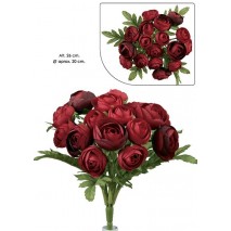 Pomo bouquet ranúnculos 26cm rojo